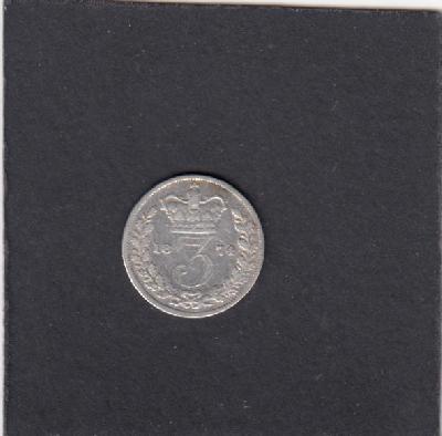 Beschrijving: 3 Pence  VICTORIA